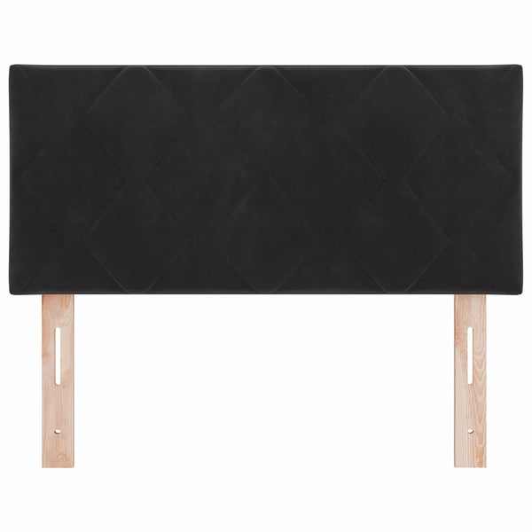LED Kopfteil Schwarz Samt 90 cm