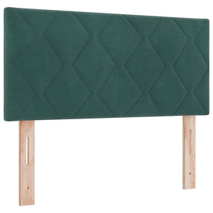 LED Kopfteil Dunkelgrün 90cm Samt