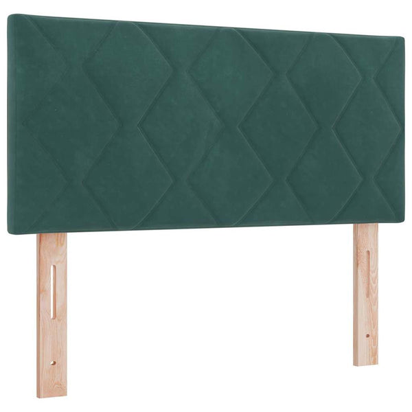LED Kopfteil Dunkelgrün 90cm Samt