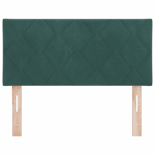 LED Kopfteil Dunkelgrün 90cm Samt