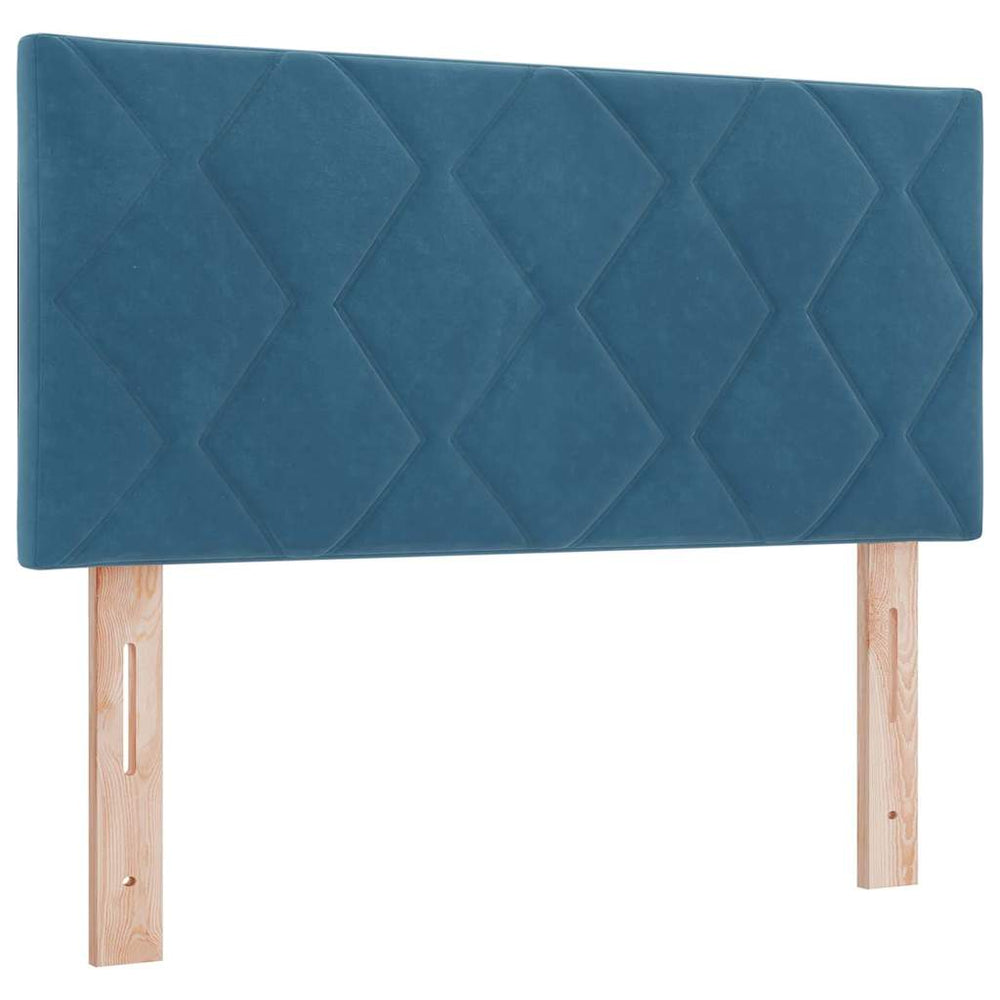 LED Kopfteil Dunkelblau 90cm Samt
