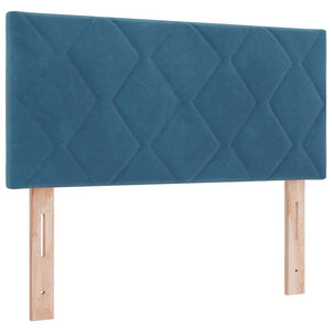 LED Kopfteil Dunkelblau 90cm Samt