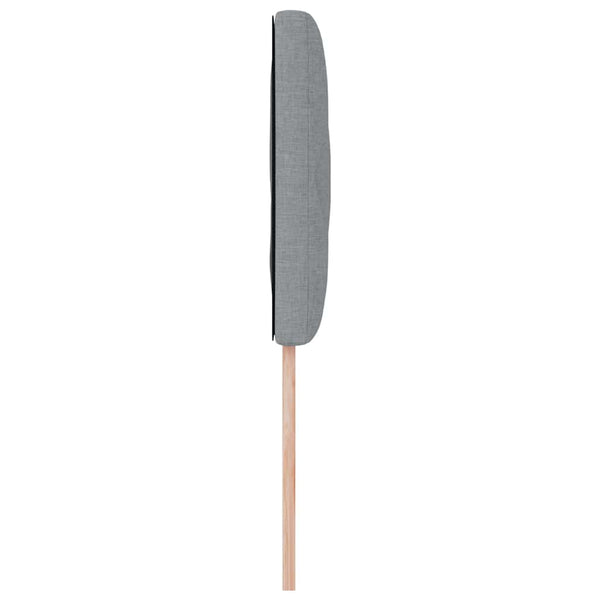 vidaXL LED Headboard Light Grey 100 cm Fabric