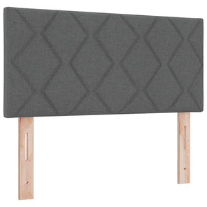 LED Kopfteil Grau Stoff 100 cm