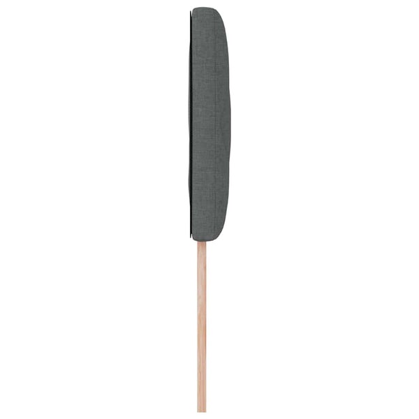 LED Kopfteil Grau Stoff 100 cm