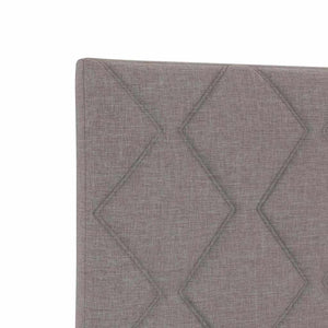 vidaXL Tête de lit à LED Taupe 100 cm Tissu