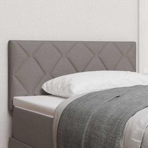 vidaXL Tête de lit à LED Taupe 100 cm Tissu