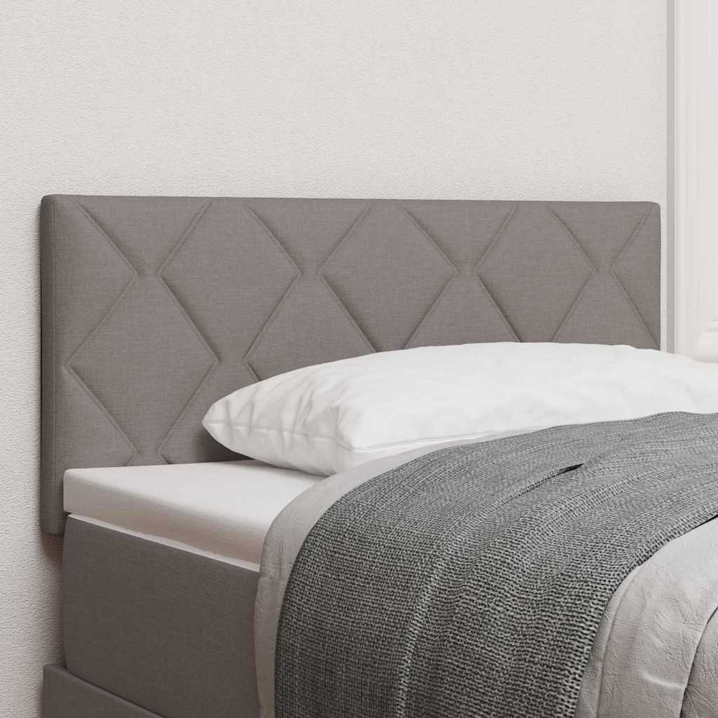 vidaXL Tête de lit à LED Taupe 100 cm Tissu