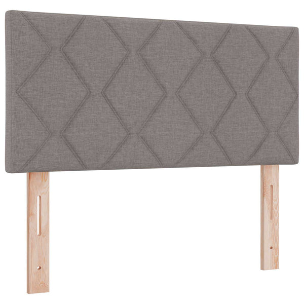 vidaXL Tête de lit à LED Taupe 100 cm Tissu