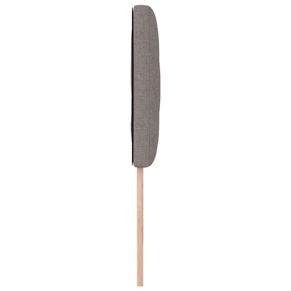 vidaXL Tête de lit à LED Taupe 100 cm Tissu