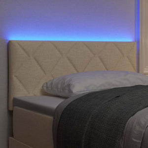 LED Kopfteil Creme 100 cm