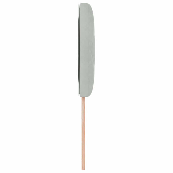 LED Kopfteil Hellgrau Samt 100cm