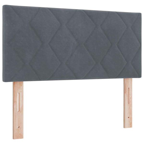 LED Kopfteil Dunkelgrau 100cm Samt