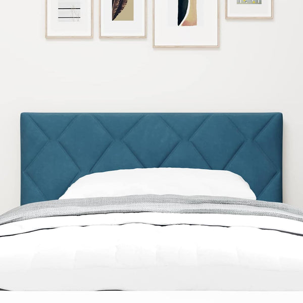 LED Kopfteil Dunkelblau 100cm Samt