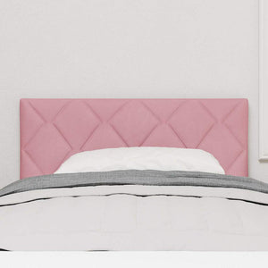 LED Kopfteil Rosa Samt 100cm