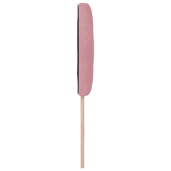 LED Kopfteil Rosa Samt 100cm