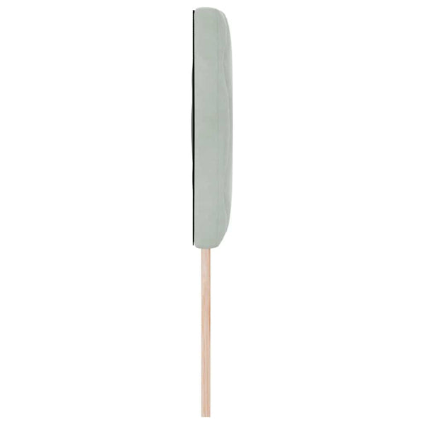 vidaXL LED Headboard Light Grey 144 cm Velvet