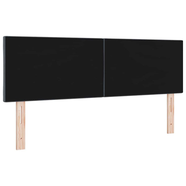 LED Kopfteil Dunkelgrau Samt 144 cm