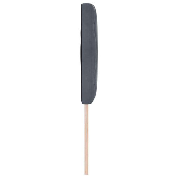 LED Kopfteil Dunkelgrau Samt 144 cm