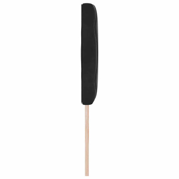 LED Kopfteil Schwarz Samt 144 cm