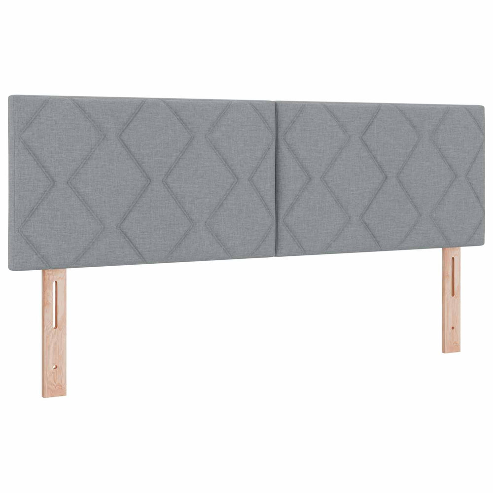 LED Kopfteil Hellgrau 160cm