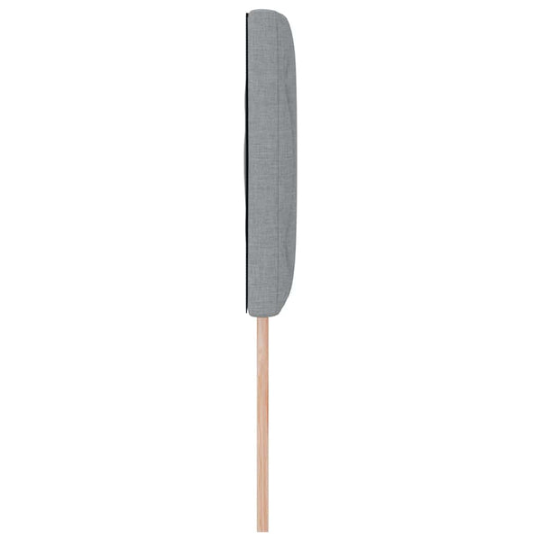 vidaXL LED Headboard Light Grey 160 cm Fabric