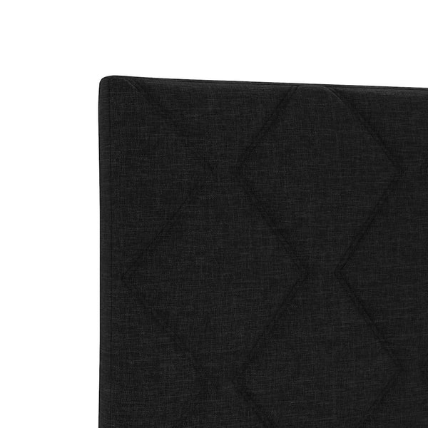 vidaXL LED Headboard Black 160 cm Fabric