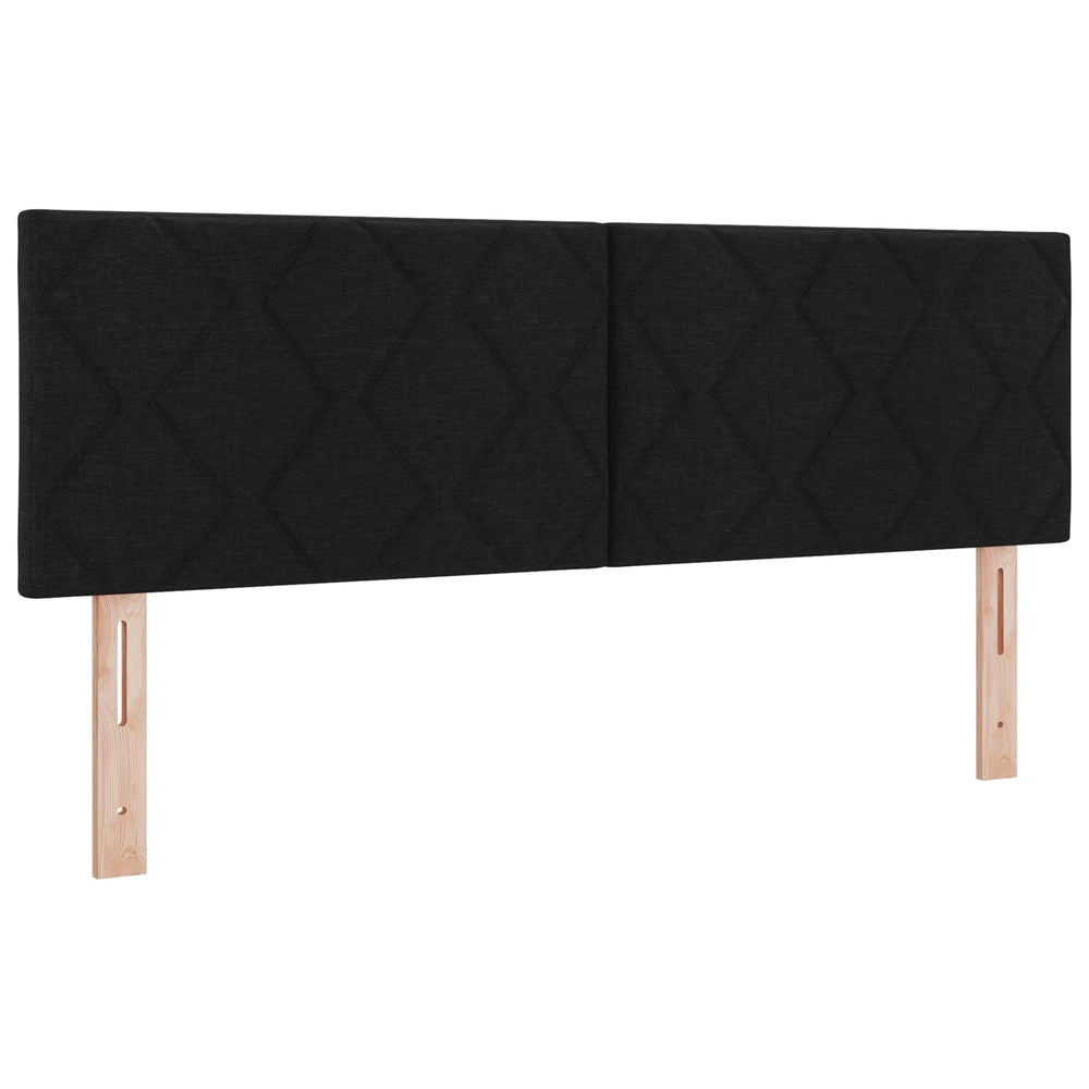 LED Kopfteil Schwarz 160 cm