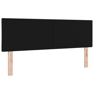 vidaXL LED Headboard Black 160 cm Fabric