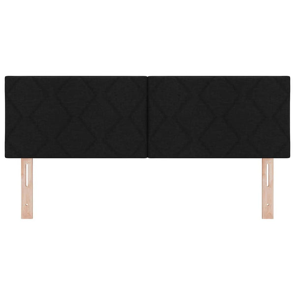 vidaXL LED Headboard Black 160 cm Fabric