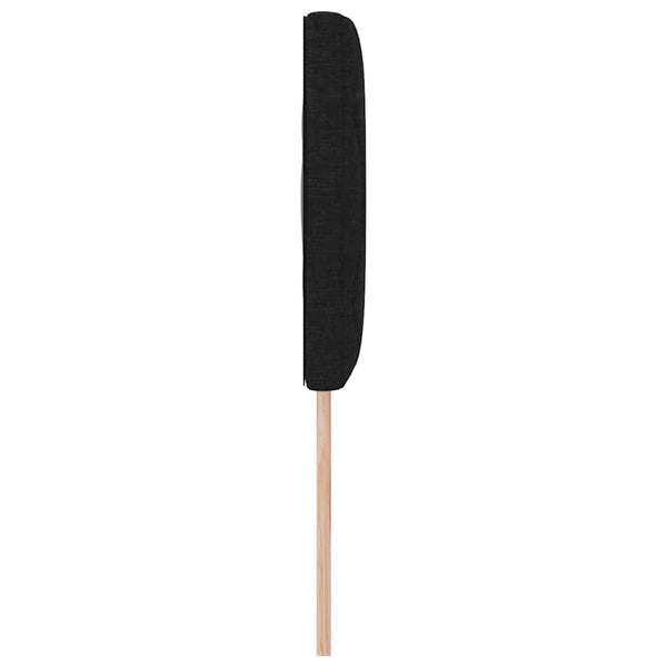 vidaXL LED Headboard Black 160 cm Fabric