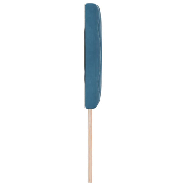 vidaXL LED Headboard Dark Blue 160 cm Velvet