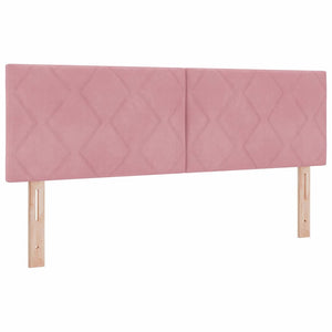 LED Kopfteil Rosa 160 cm Samt