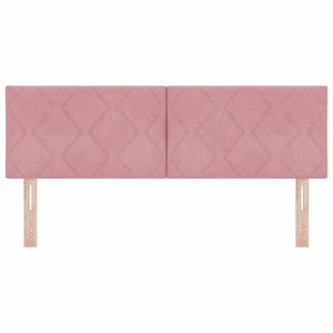 LED Kopfteil Rosa 160 cm Samt