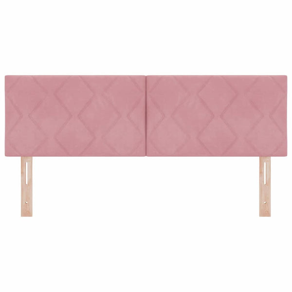 LED Kopfteil Rosa 160 cm Samt