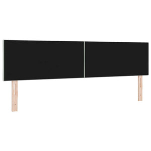 vidaXL LED Headboard Light Gray 180 cm Velvet