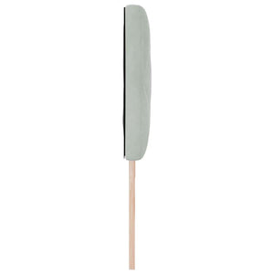 vidaXL LED Headboard Light Gray 180 cm Velvet