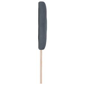 LED Kopfteil Dunkelgrau 180 cm Samt