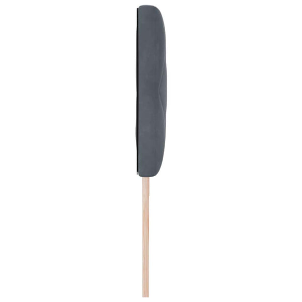 LED Kopfteil Dunkelgrau 180 cm Samt