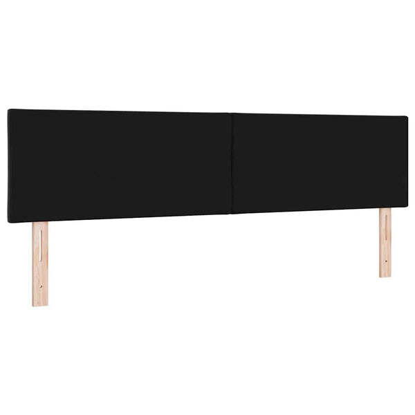 LED Kopfteil Schwarz 180cm Samt