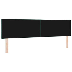 LED Kopfteil Dunkelgrün 180cm Samt