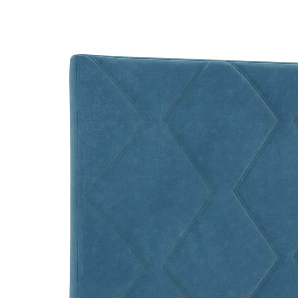 LED Kopfteil Dunkelblau Samt 180 cm