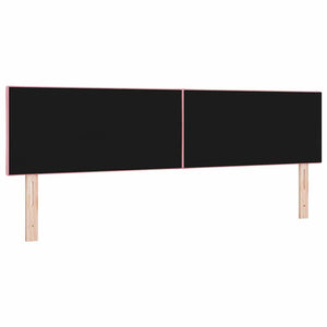 LED Kopfteil Rosa Samt 180 cm