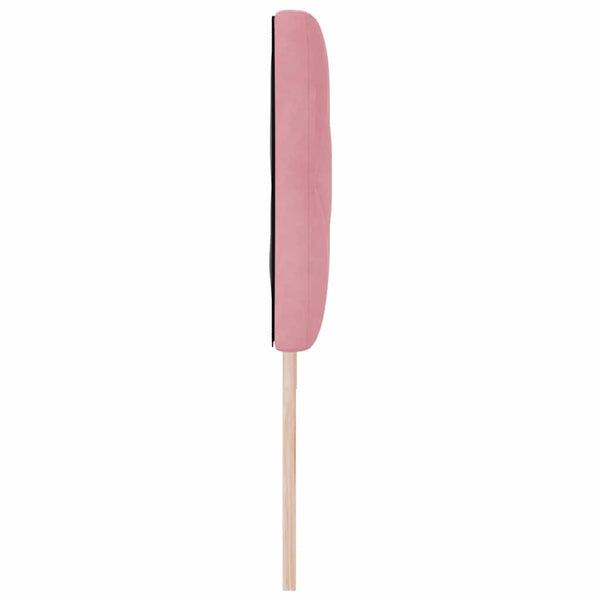 LED Kopfteil Rosa Samt 180 cm