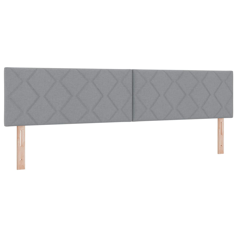 LED Kopfteil Hellgrau 200 cm