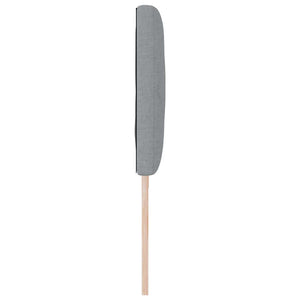 vidaXL LED Headboard Light Gray 200 cm Fabric