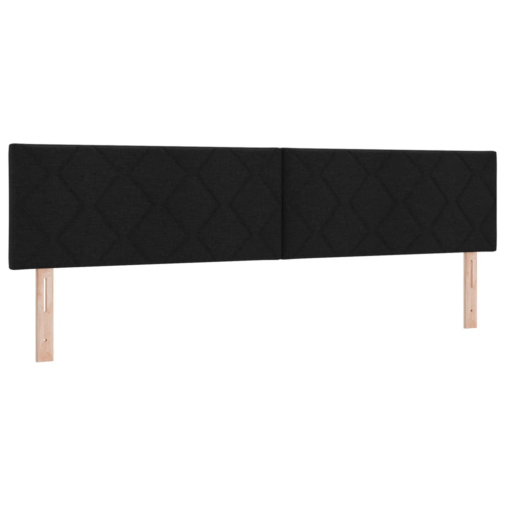 LED Kopfteil Schwarz 200 cm
