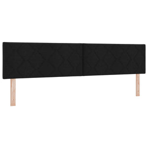 LED Kopfteil Schwarz 200 cm