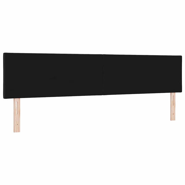 LED Kopfteil Schwarz 200 cm