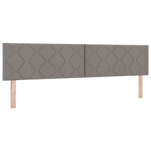 vidaXL Tête de lit LED Taupe 200 cm Tissu